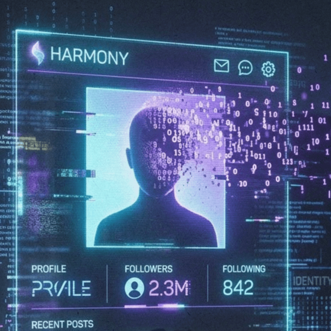 Les comptes Harmony Ghost — faux profils injectés par le réseau Phantom